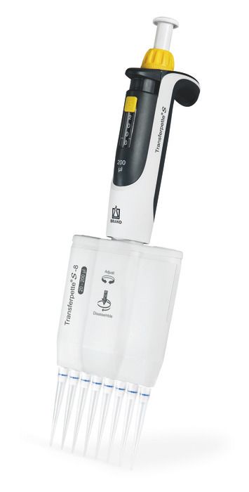 多通道微量移液器 Transferpette® S -8, 可变, DE-M