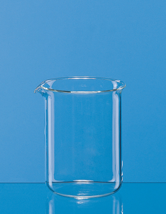 烧杯, 低型, 硼 3.3, 无刻度, 含尖嘴