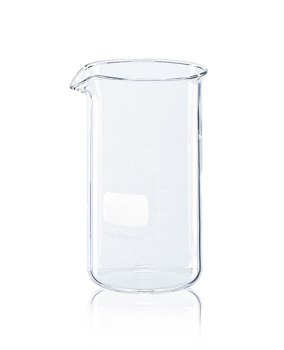 烧杯, 高型, 硼 3.3, 带刻度, 含尖嘴