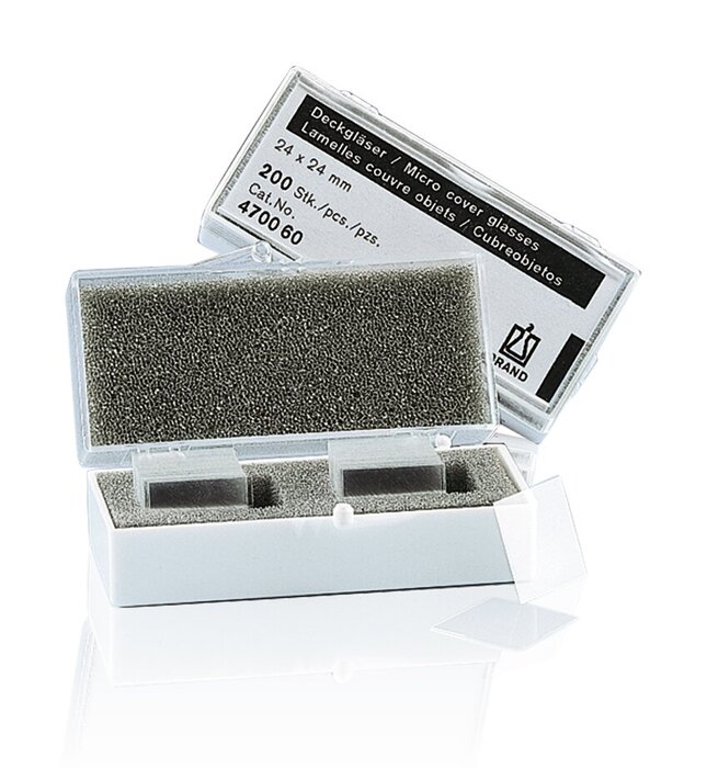 盖玻片, 1 号厚度, 纯白