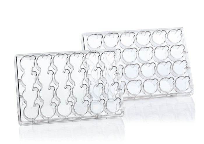 BRANDplates® 多孔微孔板 用于内嵌小室, pureGrade™ S,  带盖, BIO-CERT® CELL CULTURE QUALITY, 灭菌