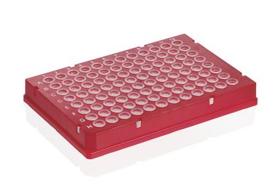PCR 板 96孔, 硬质框架, PC/PP, BIO-CERT® PCR QUALITY