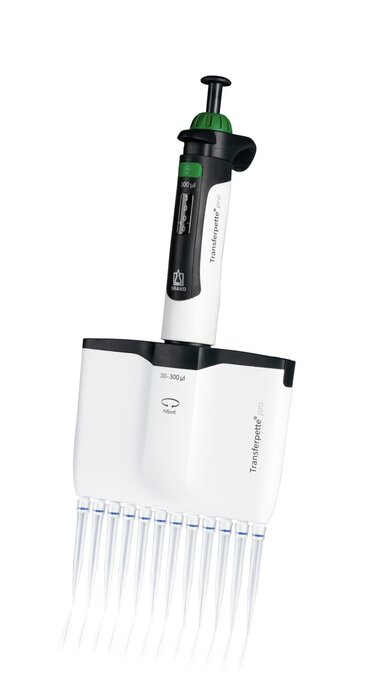 多通道微量移液器 Transferpette® pro-12, 可变, DE-M