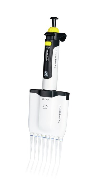 多通道微量移液器 Transferpette® pro-8, 可变, DE-M