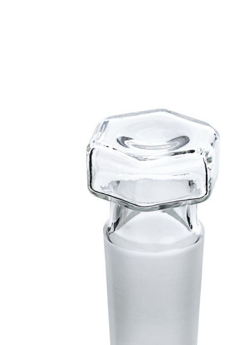 锥形磨口瓶塞, 硼 3.3, 六角形, 空心